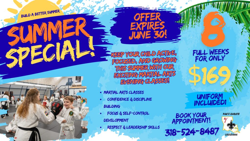 Martial Arts School Near Me in Bossier City | Pak's Karate Louisiana